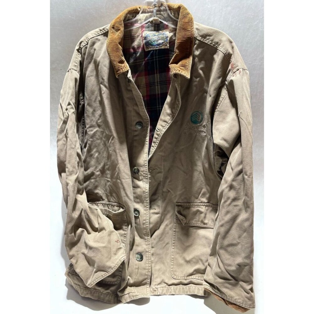 Dunbrooke Men's Jacket Vintage Hunting Jacket W/ Flannel Lining Size XL